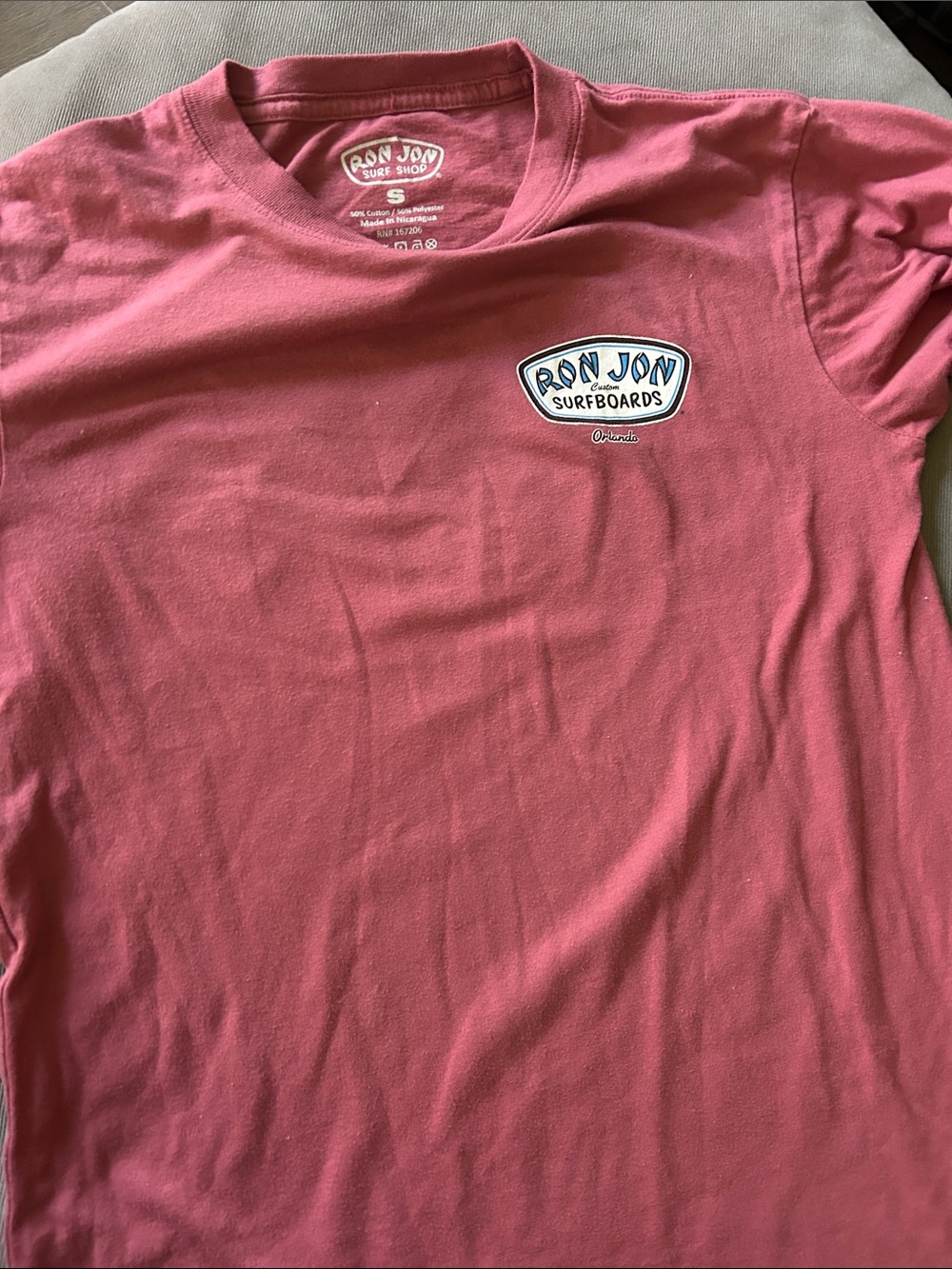 Ron Jon Short Sleeve Tee in Dusty Rose Pink